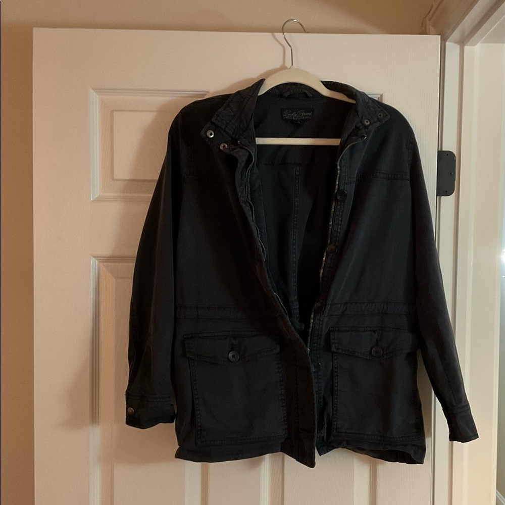 Lucky Brand Black Trench Coat